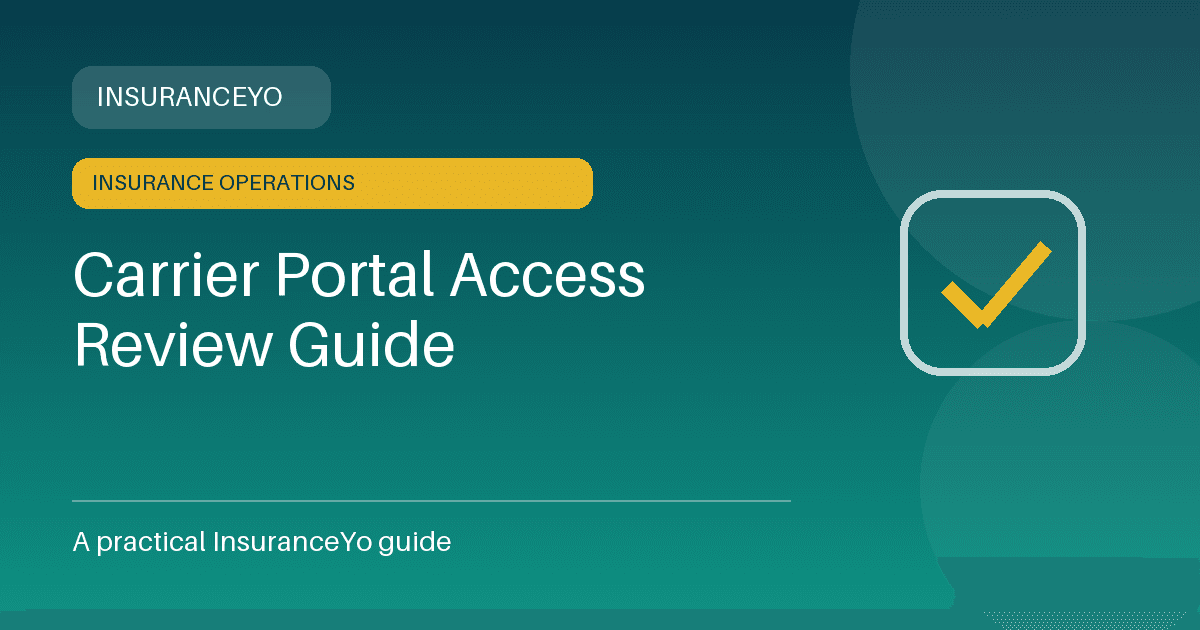 carrier portal access review guide
