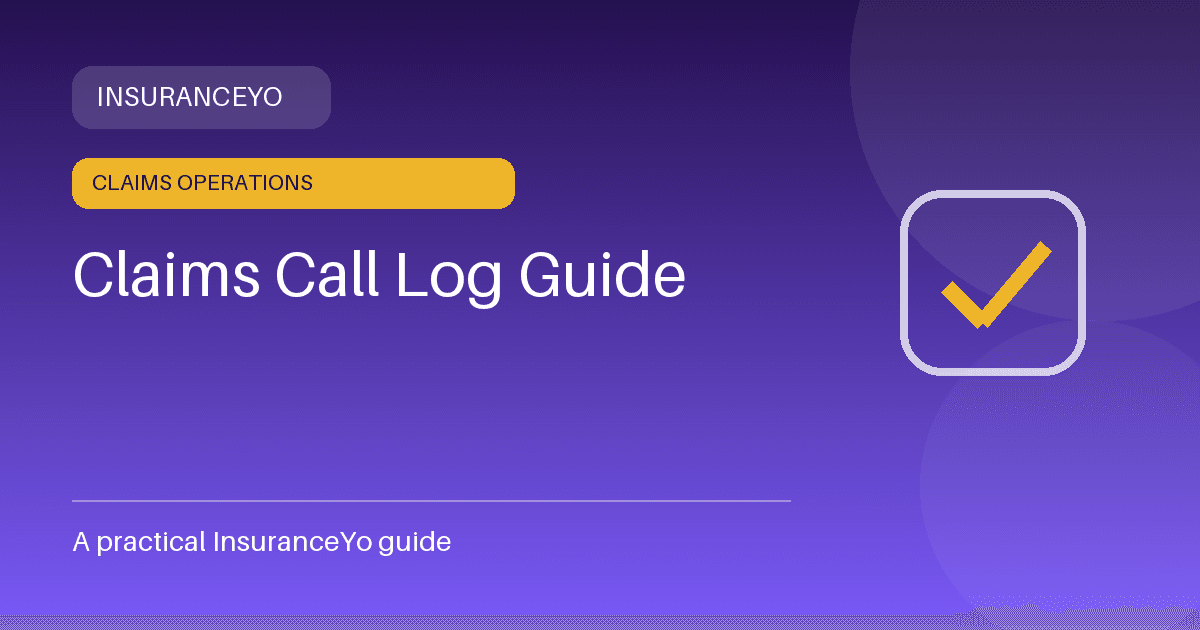 claims call log guide