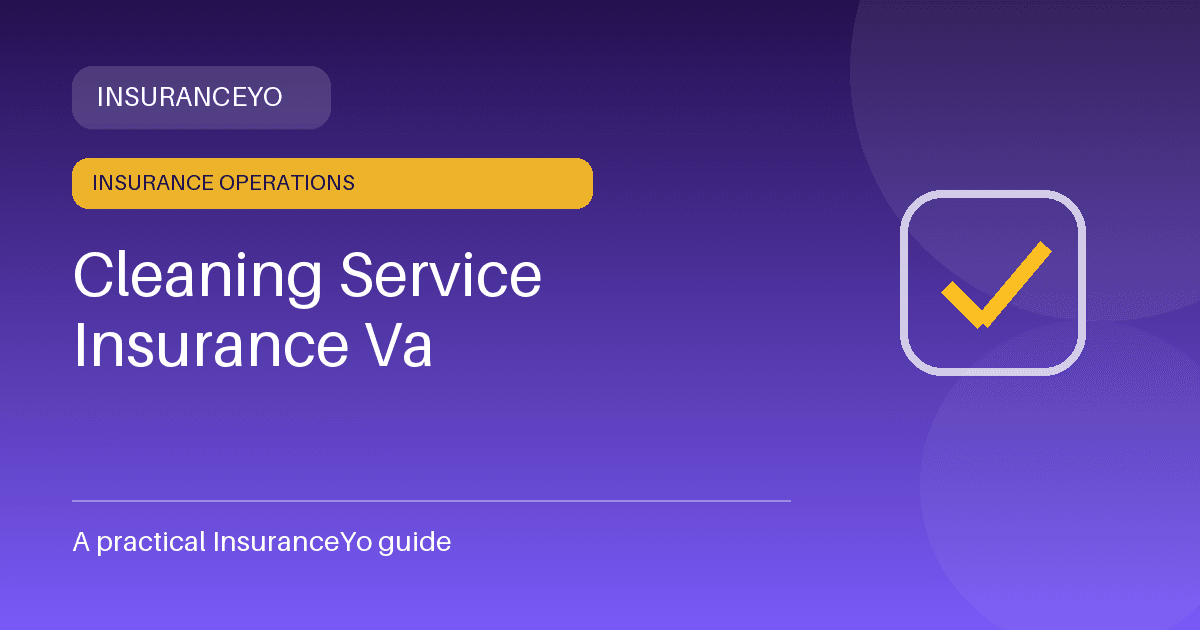 cleaning service insurance va insurance guide
