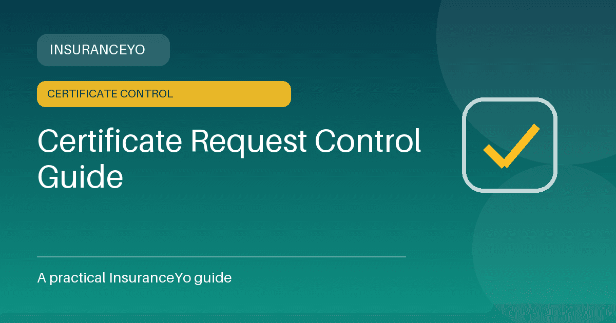 certificate request control guide