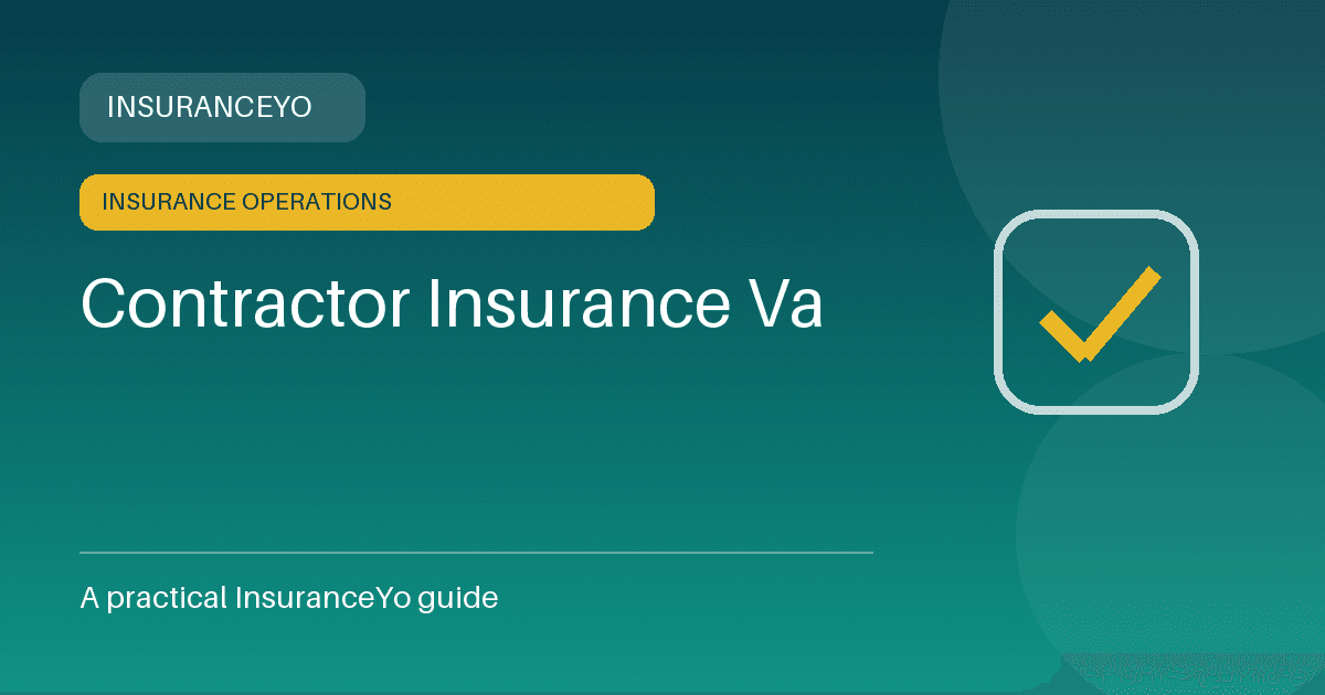 contractor insurance va insurance guide