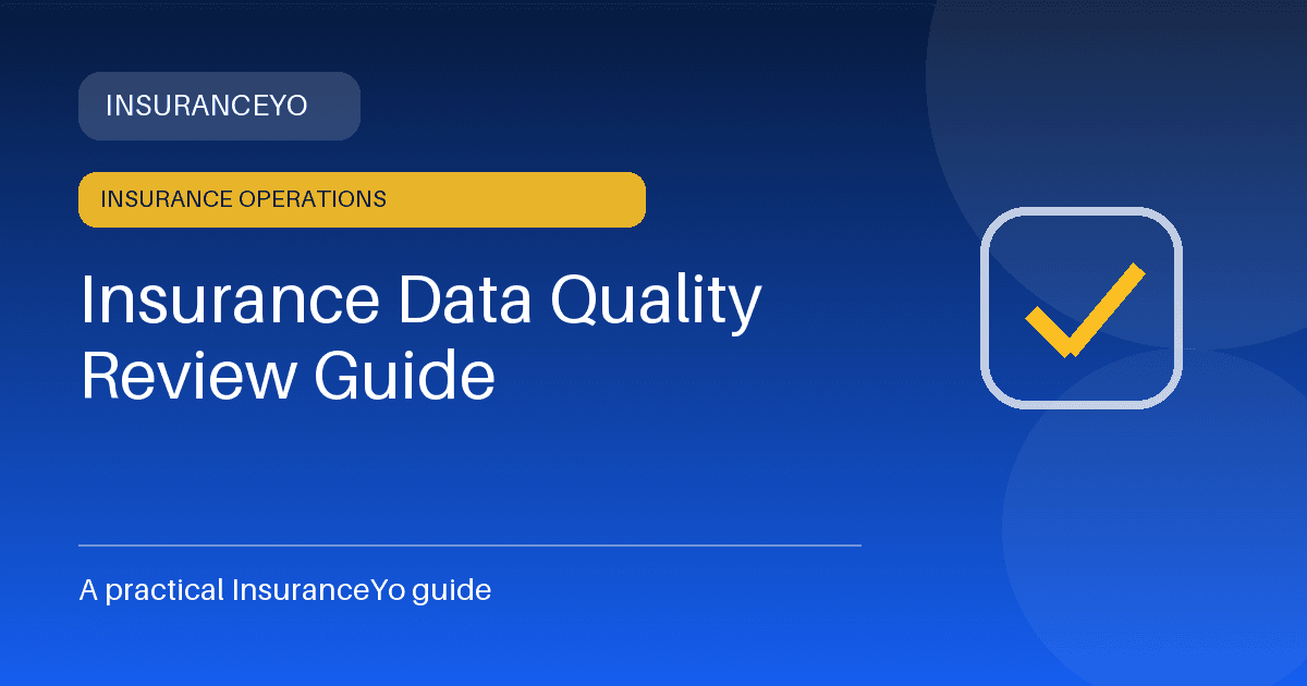 insurance data quality review guide