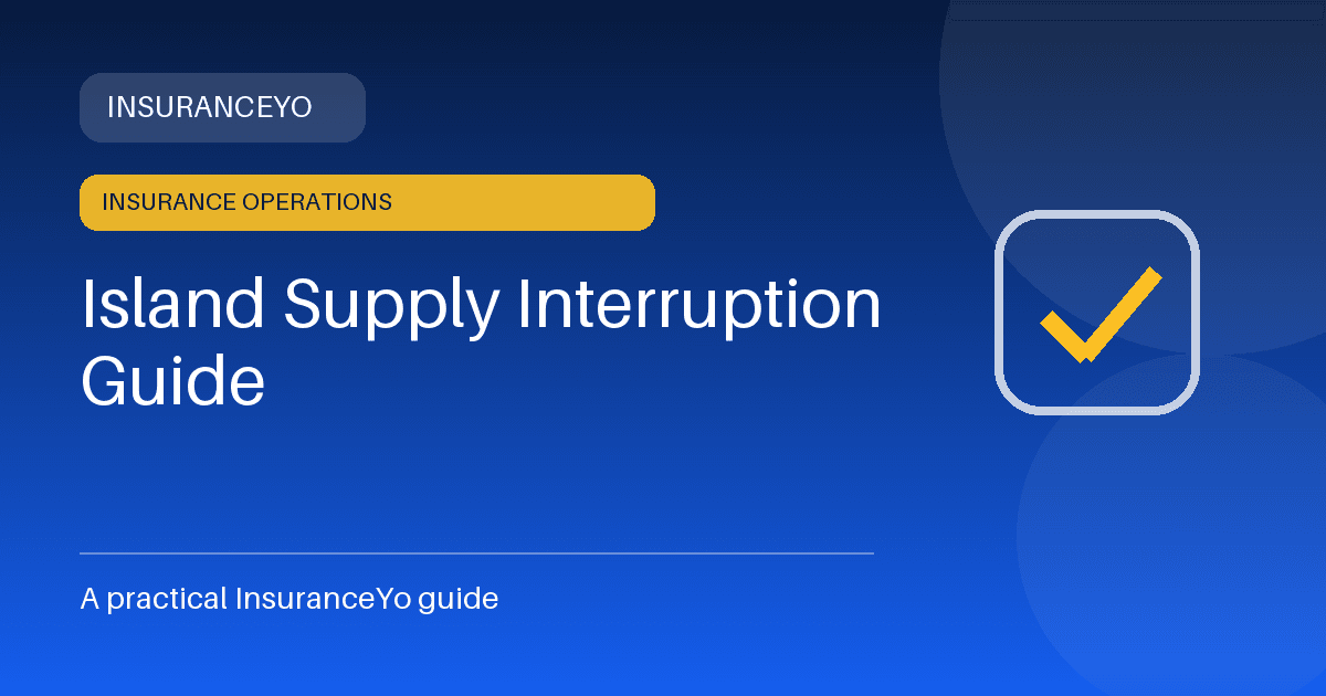 island supply interruption guide