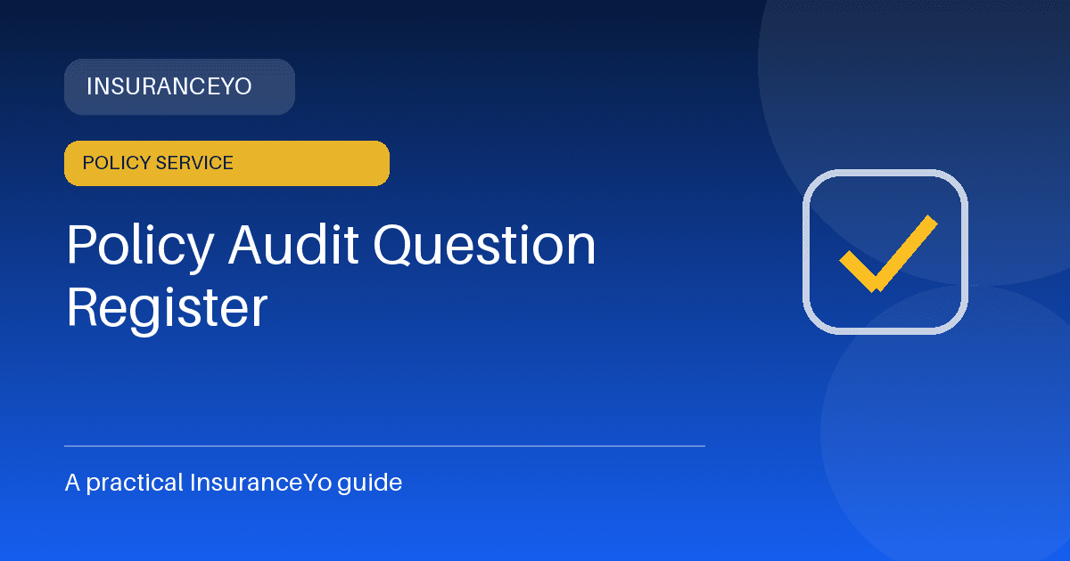 policy audit question register