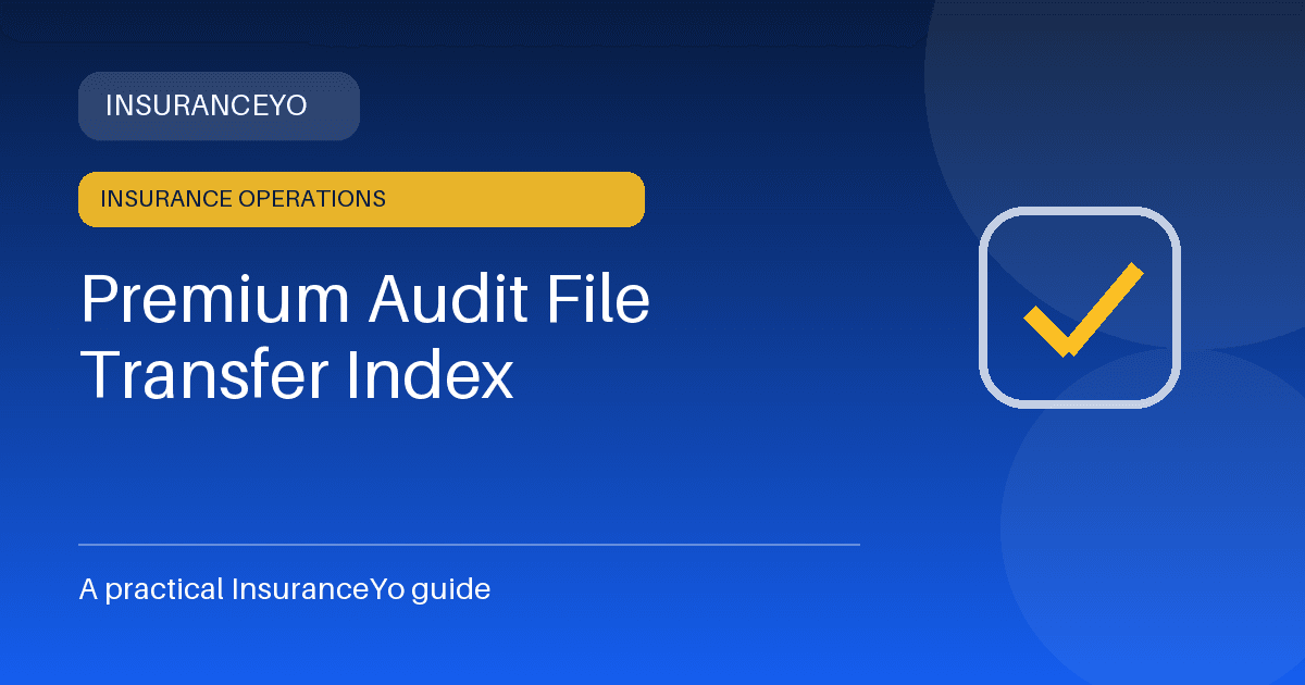 premium audit file transfer index