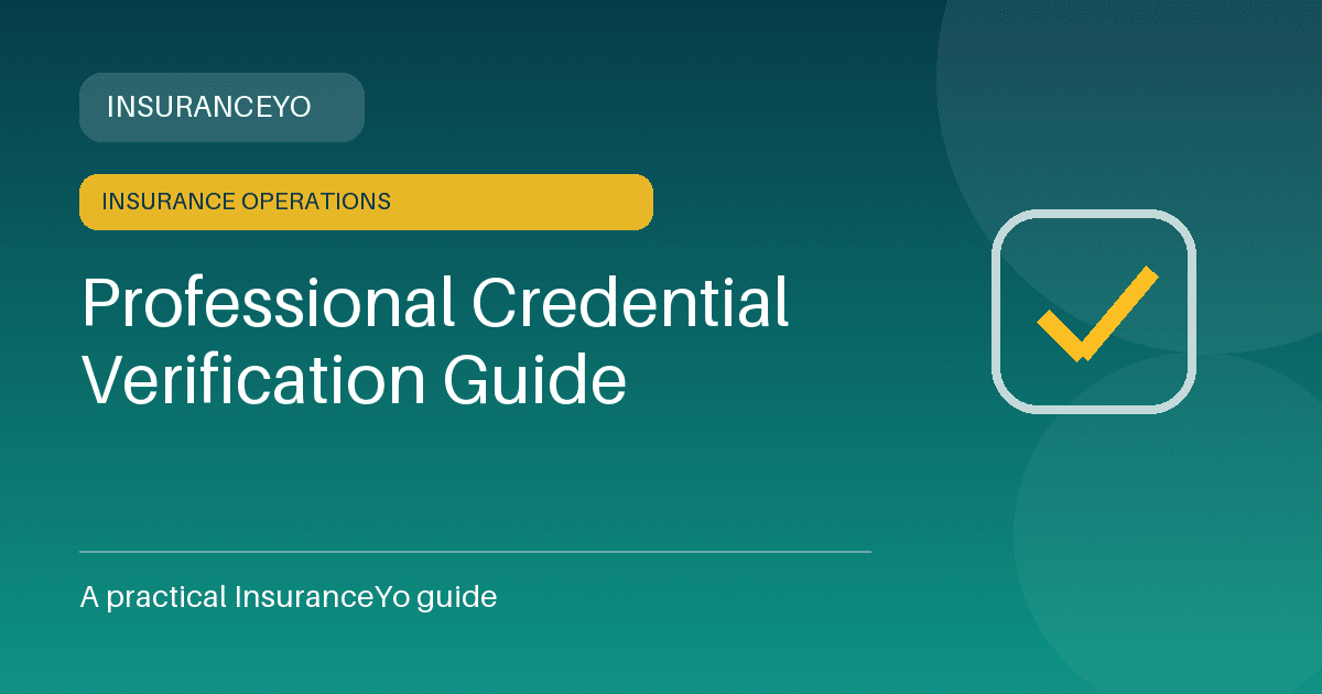 professional credential verification guide