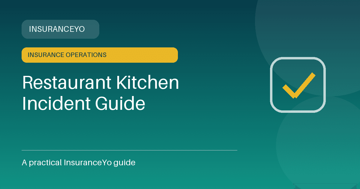 restaurant kitchen incident guide