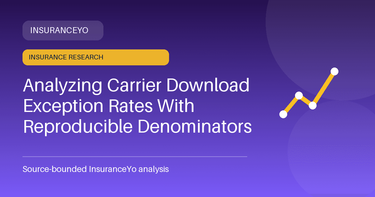 Analyzing Carrier Download Exception Rates With Reproducible Denominators