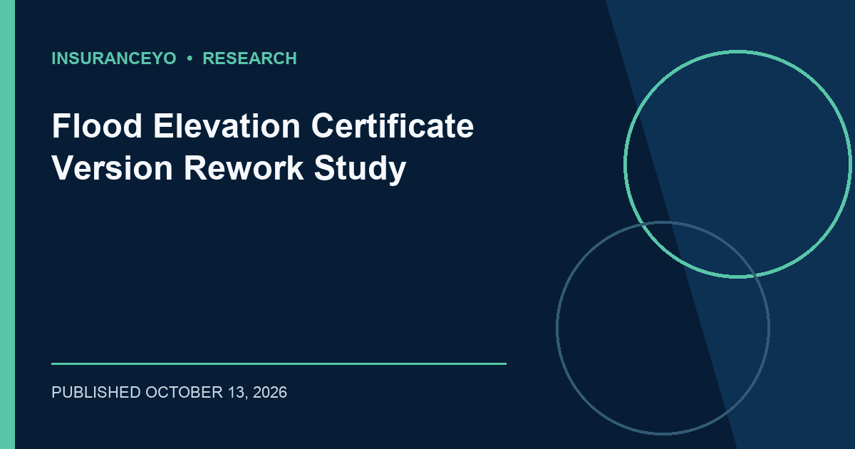 Flood Elevation Certificate Version Rework Study
