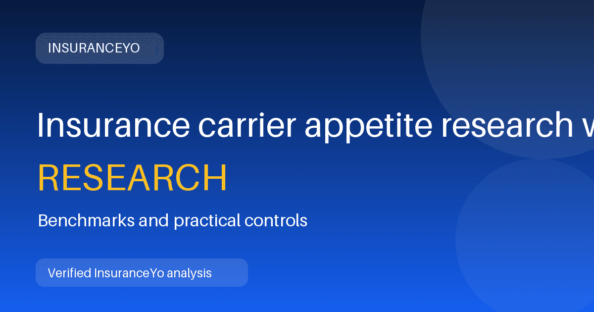 Insurance carrier appetite research workload