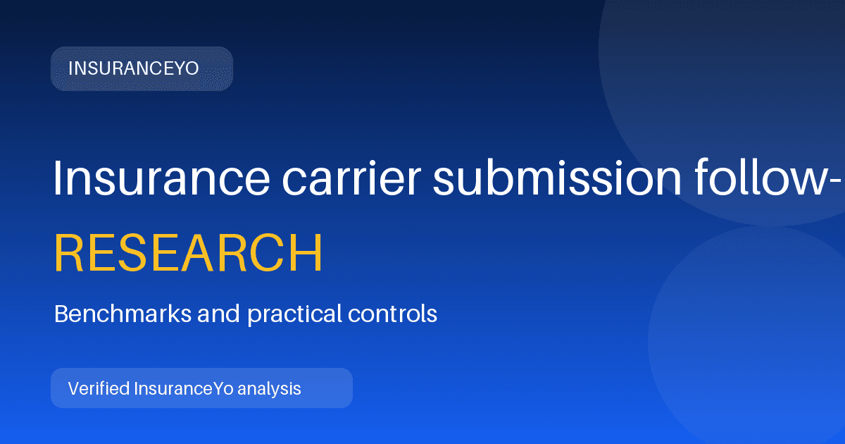 Insurance carrier submission follow-up research