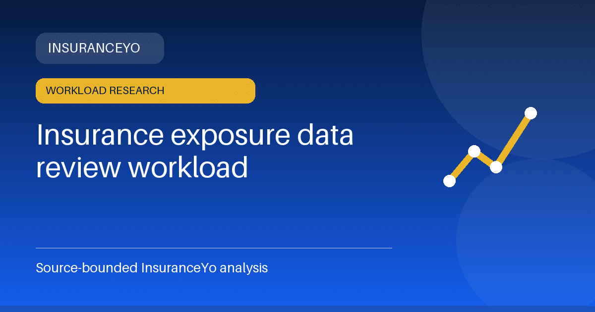 Insurance exposure data review workload research