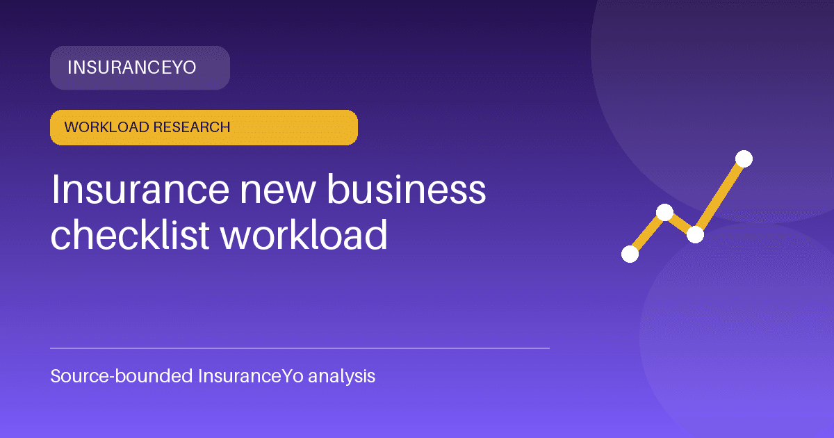 Insurance new business checklist workload research
