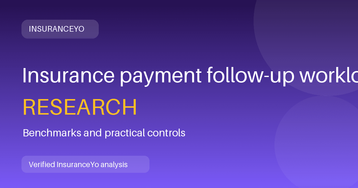Insurance payment follow-up workload research