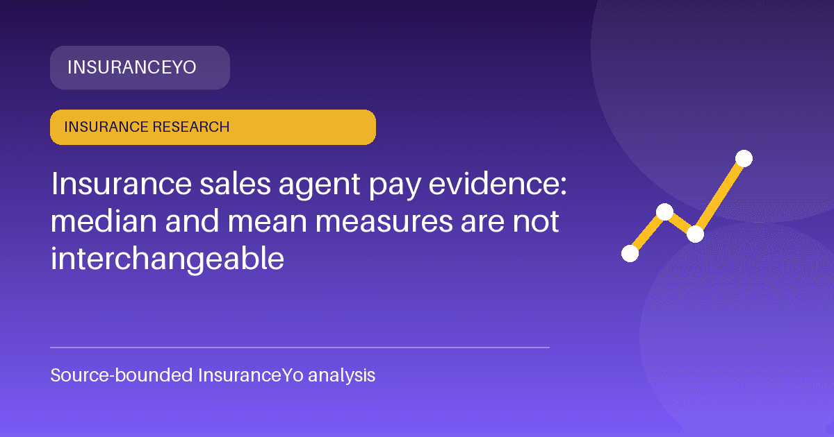 Insurance sales agent pay evidence: median and mean measures are not interchangeable research
