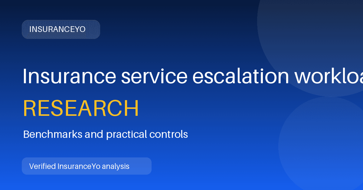 Insurance service escalation workload research