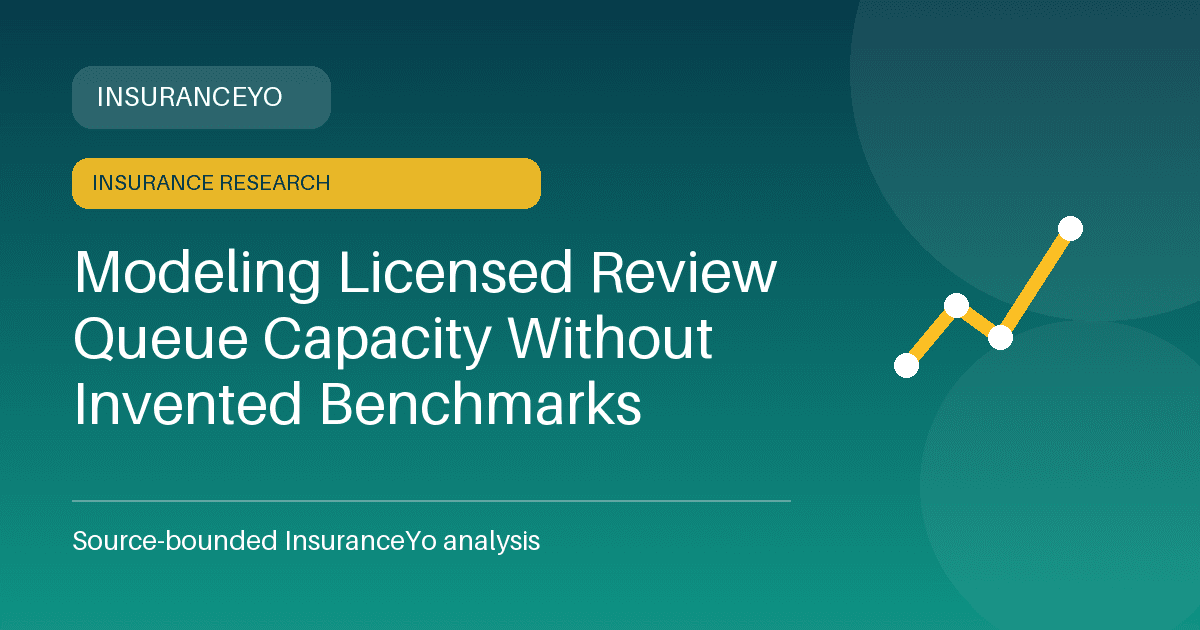 Modeling Licensed Review Queue Capacity Without Invented Benchmarks