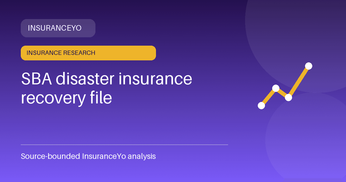 SBA disaster insurance recovery file research