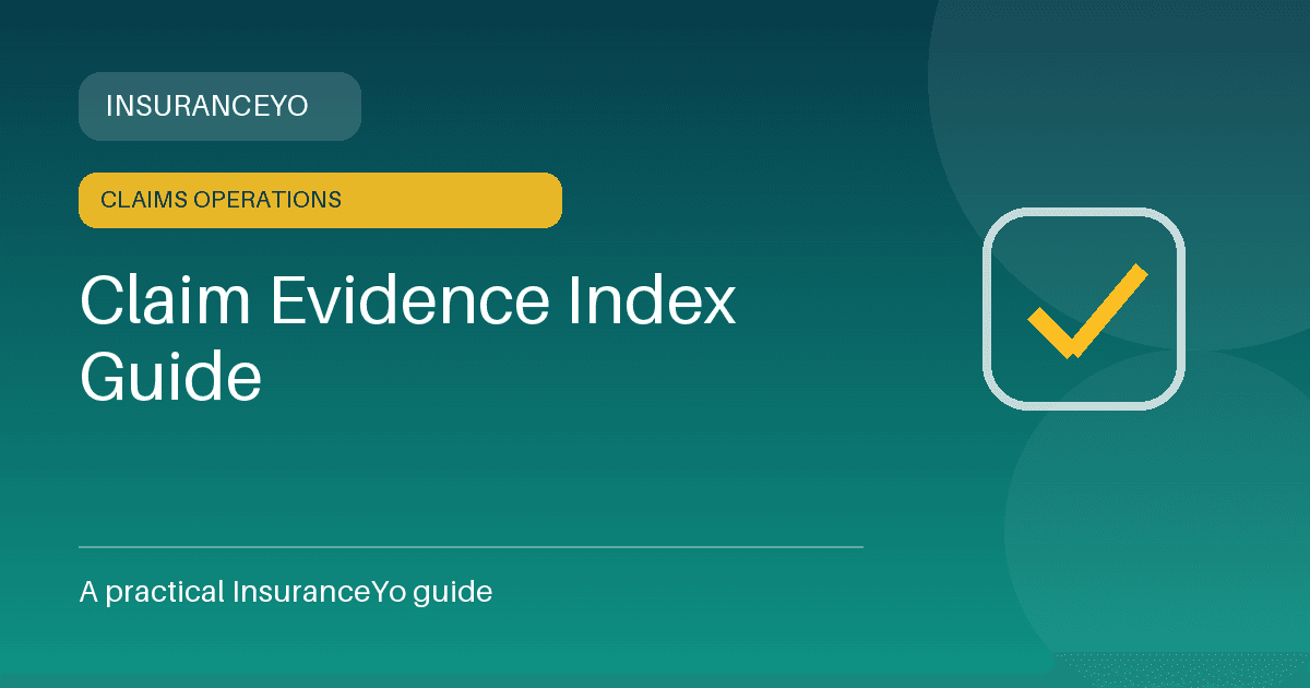 claim evidence index guide