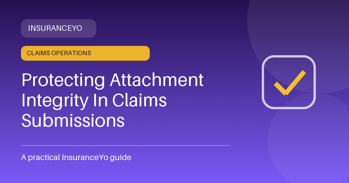 Protecting Attachment Integrity in Claims Submissions