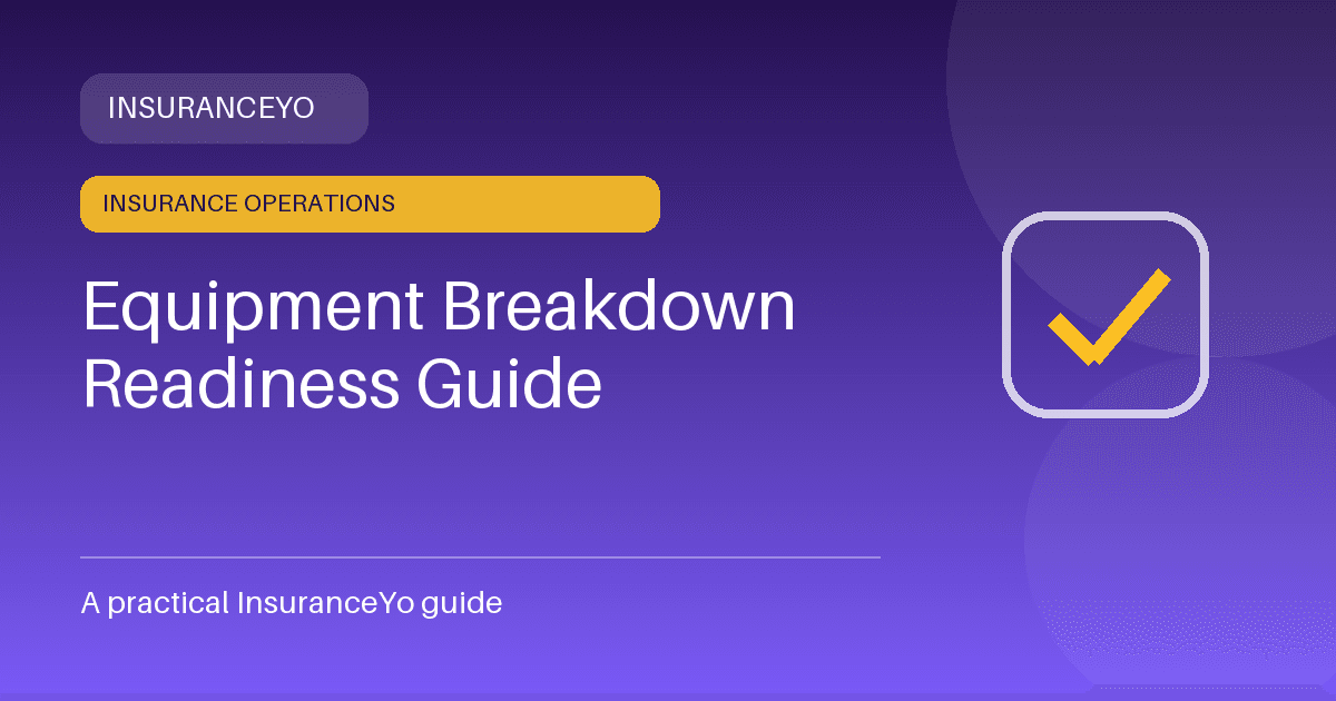 equipment breakdown readiness guide
