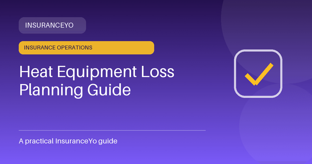 heat equipment loss planning guide