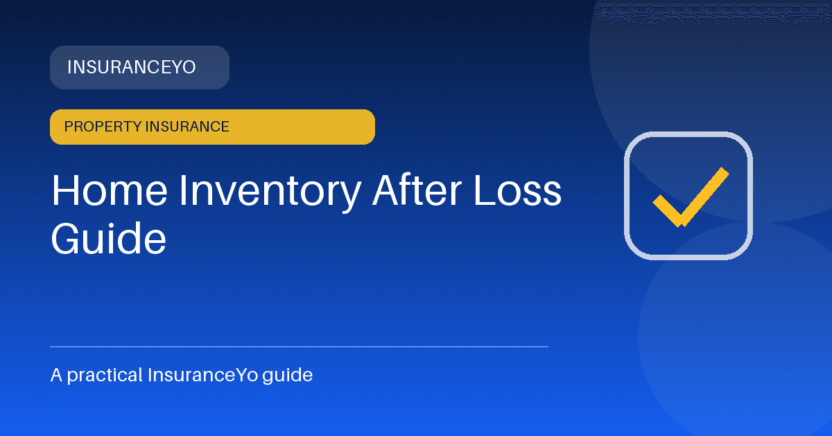 home inventory after loss guide