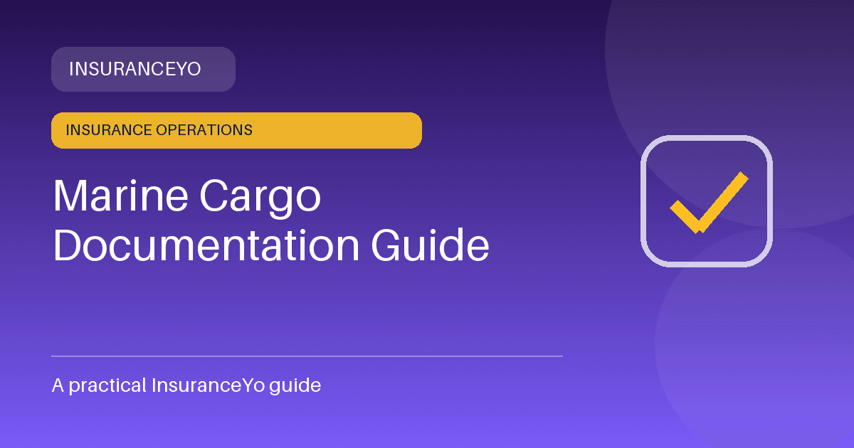 marine cargo documentation guide