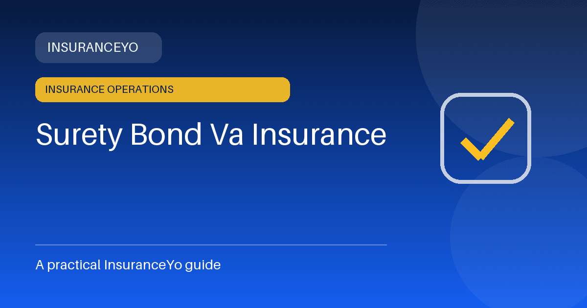 surety bond va insurance insurance guide