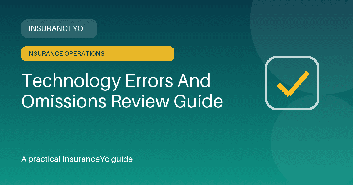 technology errors and omissions review guide