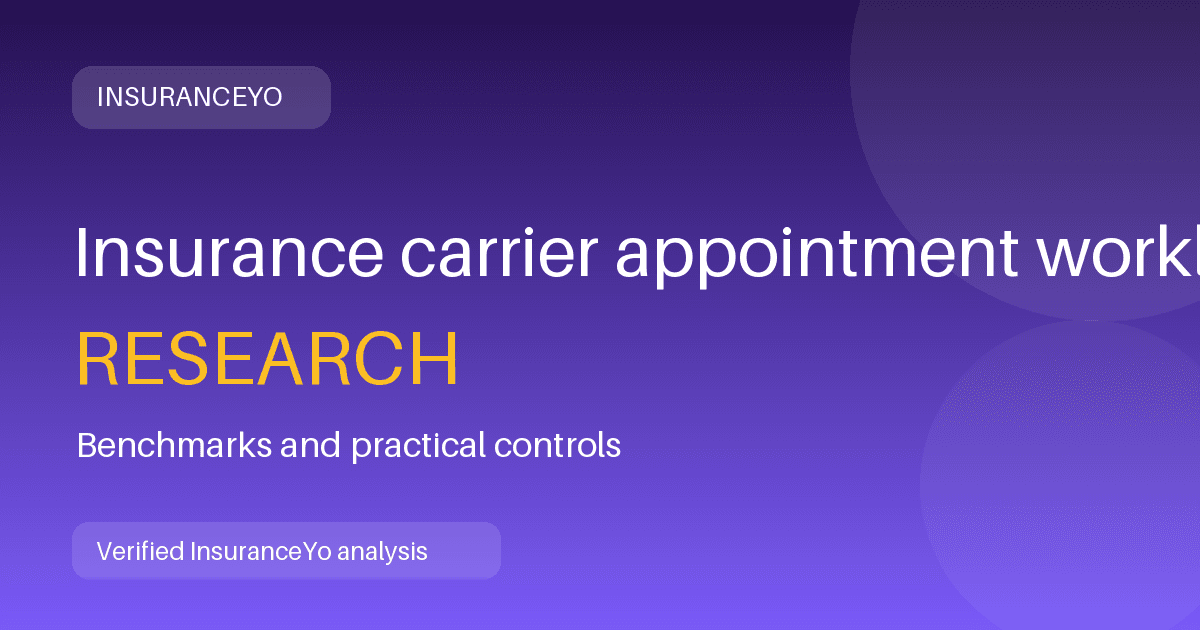 Insurance carrier appointment workload research