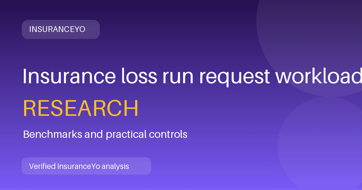 Insurance loss run request workload research