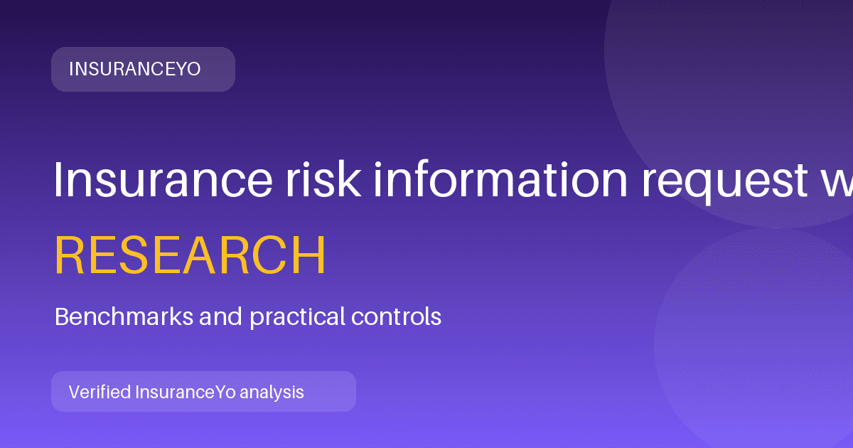 Insurance risk information request workload research